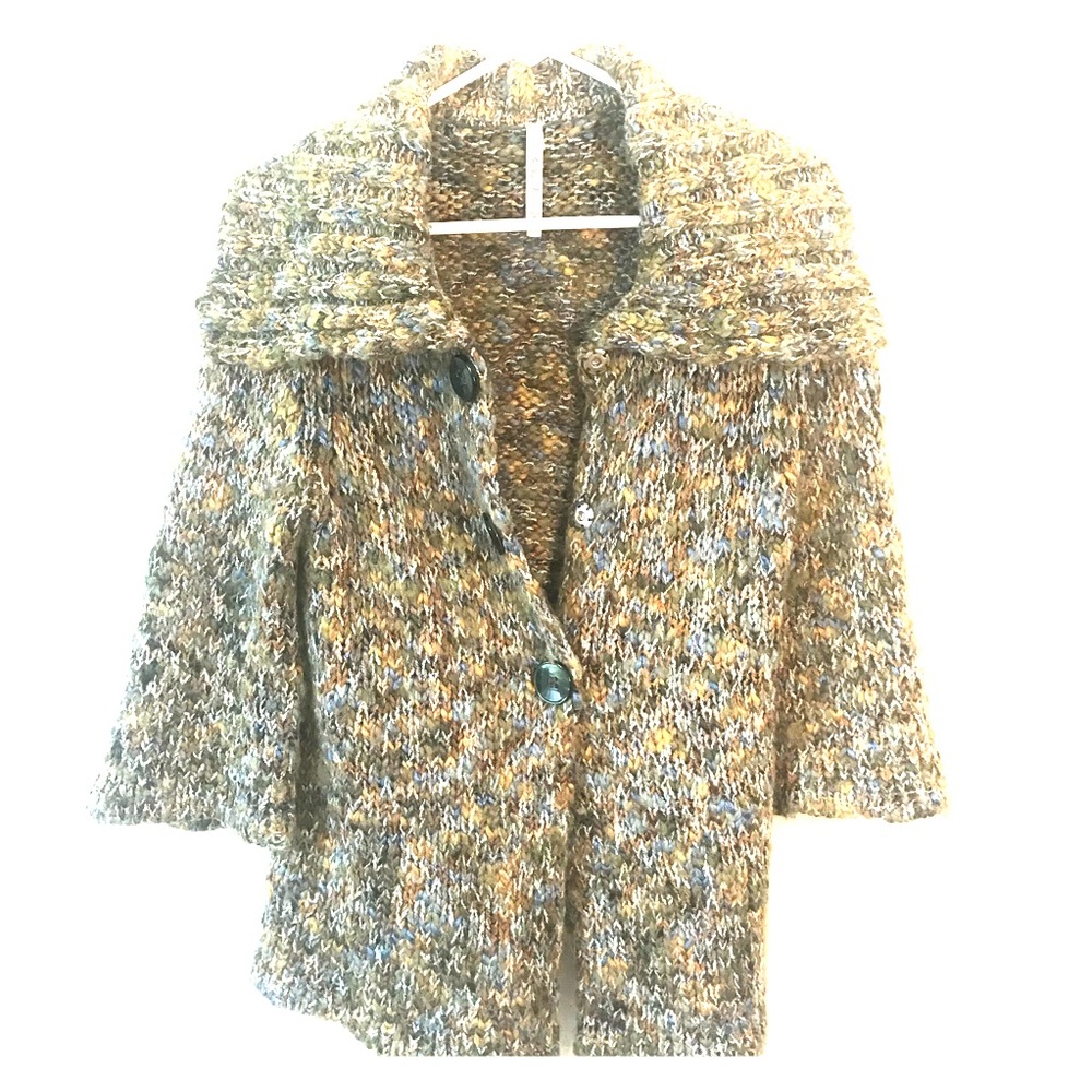 Button Thick Wool Sweater